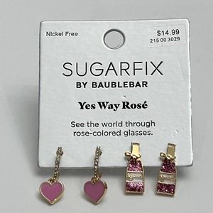 SUGARFIX‎ by BaubleBar 'Yes Way Rose' Earring Set  Pink/Purple